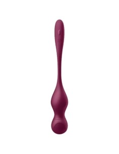SATISFYER - LOVE BIRDS VARY BOLAS VIBRADORES APP GRATUITA ROJO VINO 2