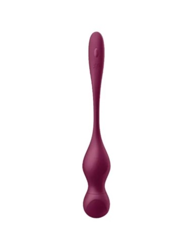 SATISFYER - LOVE BIRDS VARY BOLAS VIBRADORES APP GRATUITA ROJO VINO 
