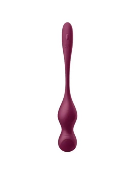 SATISFYER - LOVE BIRDS VARY BOLAS VIBRADORES APP GRATUITA ROJO VINO 