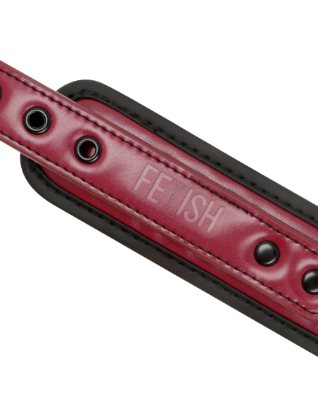 FETISH SUBMISSIVE DARK ROOM - COLLAR CON CADENA CON FORRO DE NEOPRENO 