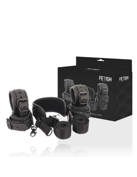 FETISH SUBMISSIVE - POSICIÓN MASTER CON 4 ESPOSAS CON FORRO DE NEOPRENO 