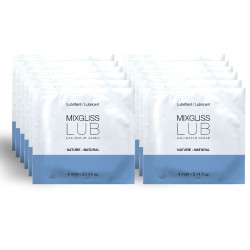 MIXGLISS - LUBRICANTE BASE DE AGUA NATURAL 12 MONODOSIS 4 ML MIXGLISS