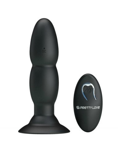 PRETTY LOVE - PLUG VIBRADOR Y ROTACIÓN POR CONTROL REMOTO 