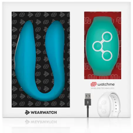 Vibrador Dual Technology Watchme Añil /Agua Marina