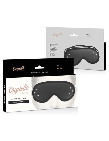 COQUETTE CHIC DESIRE - FANTASY ANTIFAZ CUERO VEGANO CON FORRO DE NEOPRENO 