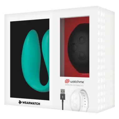 Vibrador Dual Technology Watchme Aguamarina / Azabache