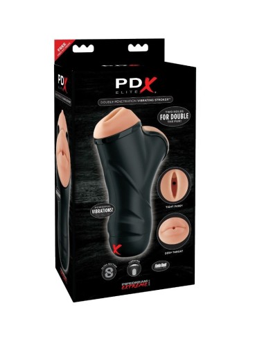 PDX ELITE - MASTURBADOR MASCULINO DOBLE BOCA Y VAGINA 