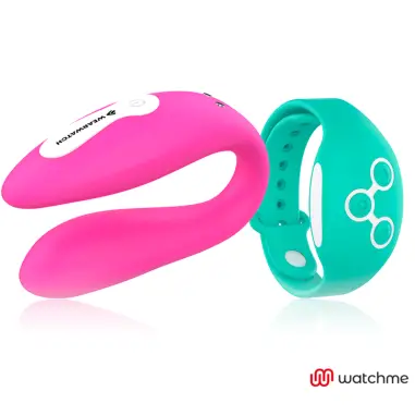 Vibrador Dual Technology Watchme Fucsia / Agua Marina