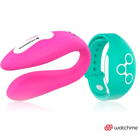 Vibrador Dual Technology Watchme Fucsia / Agua Marina