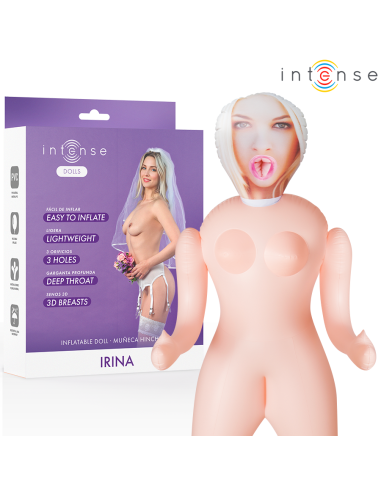 INTENSE DOLLS - IRINA MUÑECA HINCHABLE CON TRES ORIFICIOS 