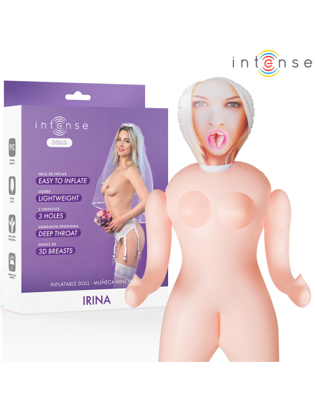 INTENSE DOLLS - IRINA MUÑECA HINCHABLE CON TRES ORIFICIOS 
