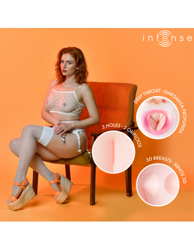 INTENSE DOLLS - SCARLETT MUÑECA HINCHABLE CON TRES ORIFICIOS 