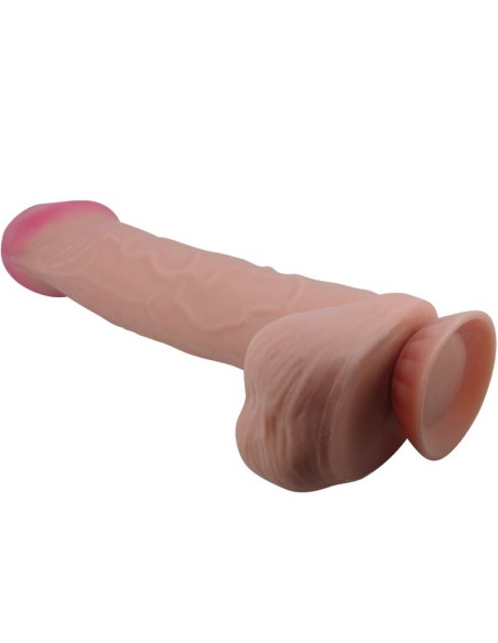 PRETTY LOVE - SLIDING SKIN SERIES DILDO REALÍSTICO CON VENTOSA PIEL DESLIZANTE MORENO 26 CM 