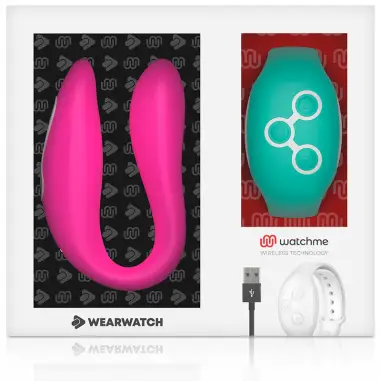 Vibrador Dual Technology Watchme Fucsia / Agua Marina