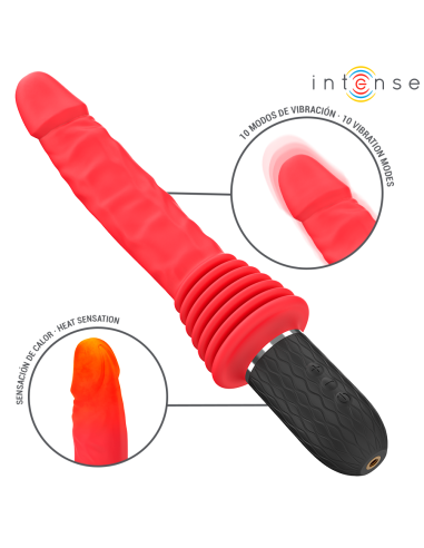 INTENSE - CYNTHIA VIBRADOR THRUSTING CONTROL REMOTO CON CALOR 