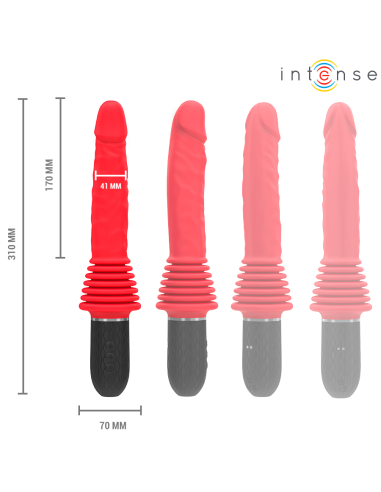 INTENSE - CYNTHIA VIBRADOR THRUSTING CONTROL REMOTO CON CALOR 