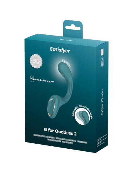 SATISFYER - G FOR GODDESS 2 VIBRADOR RABBIT VERDE 