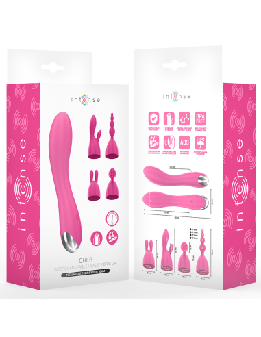 INTENSE - CHER VIBRADOR 20 PATRONES CON CABEZALES INTERCAMBIABLES 