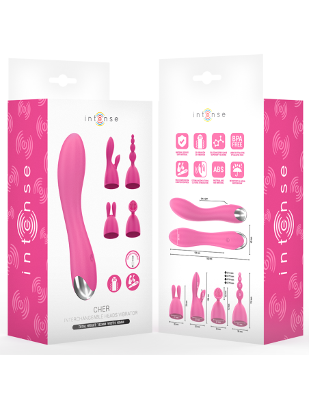 INTENSE - CHER VIBRADOR 20 PATRONES CON CABEZALES INTERCAMBIABLES 