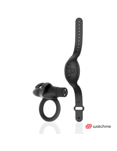 BLACK&SILVER - AGRON REMOTE CONTROL COCKRING WATCHME 