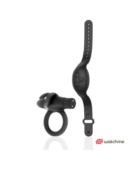 BLACK&SILVER - AGRON REMOTE CONTROL COCKRING WATCHME 