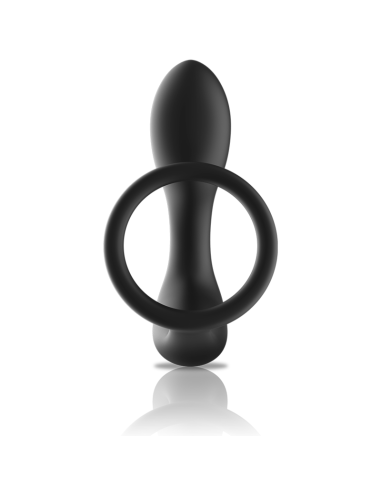 BLACK&SILVER - MASAJEADOR ANAL CONTROL REMOTO SILICONA RECARGABLE NEGRO 