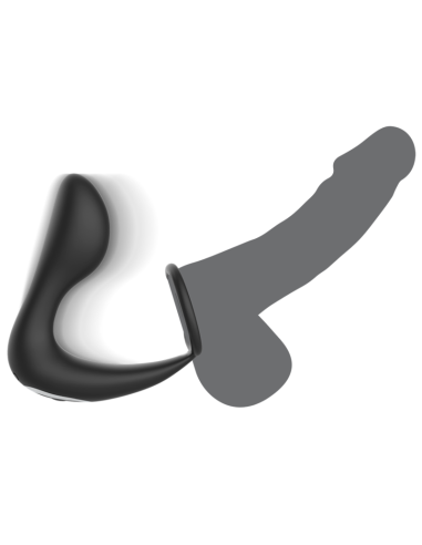 BLACK&SILVER - MASAJEADOR ANAL CONTROL REMOTO SILICONA RECARGABLE NEGRO 