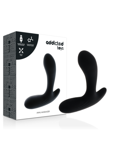 ADDICTED TOYS - ANAL MASSAGER BLACK VIBRATION 