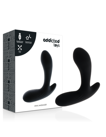 ADDICTED TOYS - ANAL MASSAGER BLACK VIBRATION 