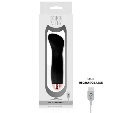 Vibrador Recargable One Negro 7 Velocidades | Dolce Vita