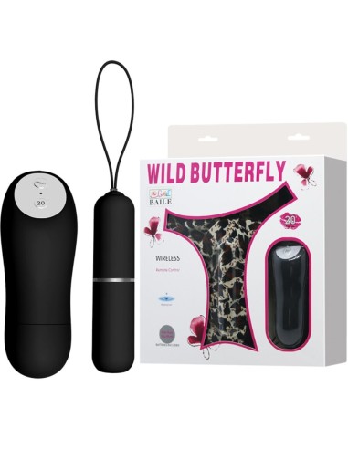 BAILE - TANGA CON BALA VIBRADORA Y CONTROL REMOTO NEGRO 