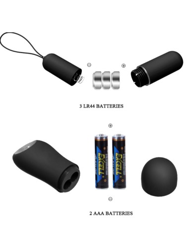 BAILE - TANGA CON BALA VIBRADORA Y CONTROL REMOTO NEGRO 