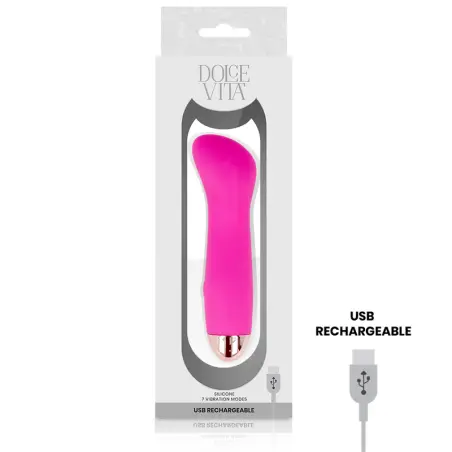 Vibrador Recargable One Rosa 7 Velocidades | Dolce Vita