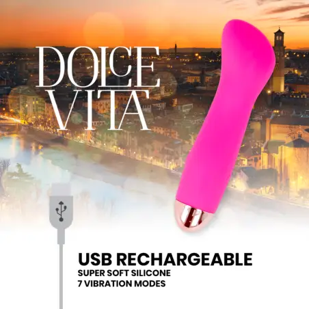 Vibrador Recargable One Rosa 7 Velocidades | Dolce Vita