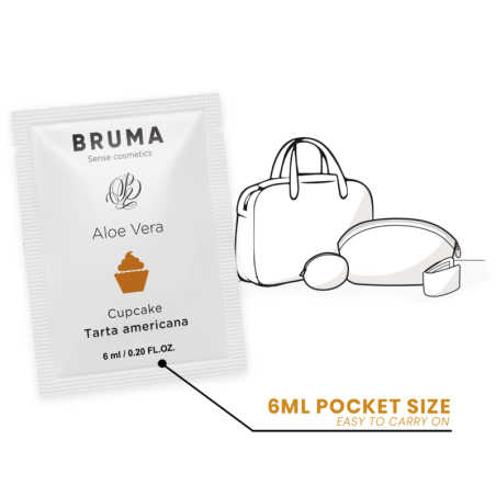 BRUMA - 6 ML GEL DESLIZANTE CON ALOE VERA SABOR A TARTA AMERICANA BRUMA