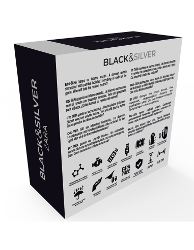BLACK&SILVER - ZARA ESTIMULADOR CONTROL REMOTO CON PANTY GRATIS 