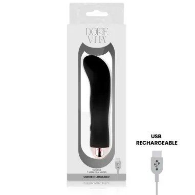 Vibrador Recargable Two Negro 7 Velocidades | Dolce Vita