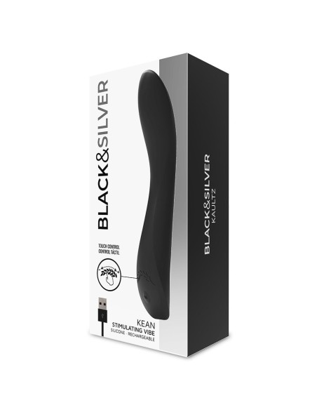 BLACK&SILVER - KEAN VIBRADOR TOUCH CONTROL 