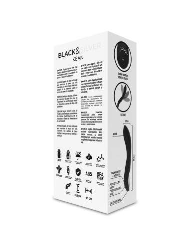 BLACK&SILVER - KEAN VIBRADOR TOUCH CONTROL 