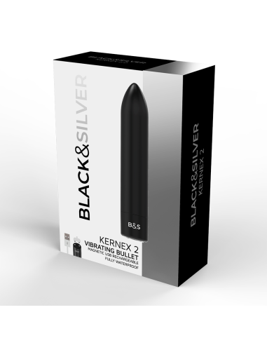 BLACK&SILVER - BALA MAGNETICA VIBRADORA KERNEX 2 NEGRO 