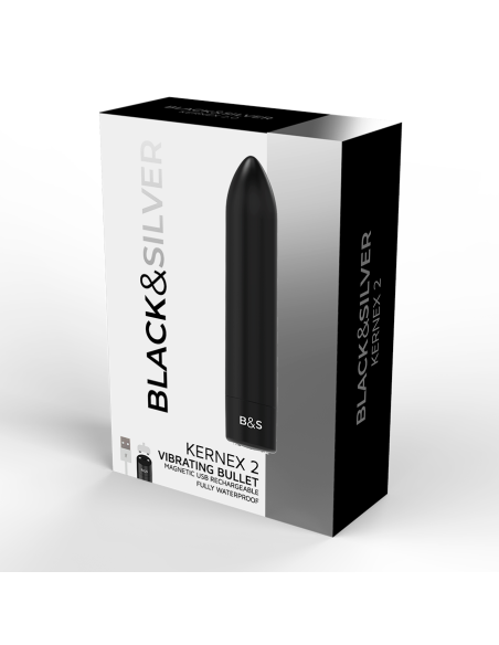 BLACK&SILVER - BALA MAGNETICA VIBRADORA KERNEX 2 NEGRO 