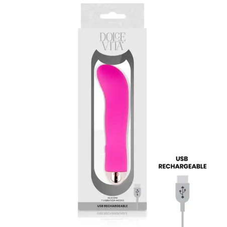 Vibrador Recargable Two Rosa 7 Velocidades | Dolce Vita