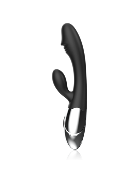 BLACK&SILVER - KALEB VIBRADOR RABBIT SILICON MILTI FUNCION 