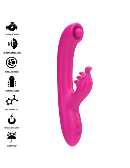 INTENSE - CHRISTINA VIBRADOR MULTIFUNCIÓN RABBIT 22.5 CM ROSA 