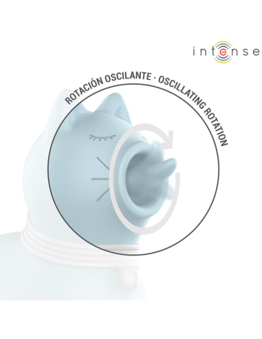 INTENSE - DUCHESS ESTIMULADOR CON LENGUA ROTATIVA 360º AZUL 