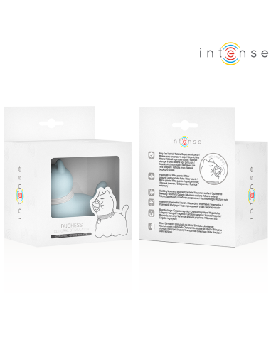 INTENSE - DUCHESS ESTIMULADOR CON LENGUA ROTATIVA 360º AZUL 