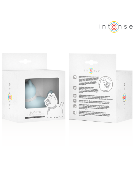 INTENSE - DUCHESS ESTIMULADOR CON LENGUA ROTATIVA 360º AZUL 