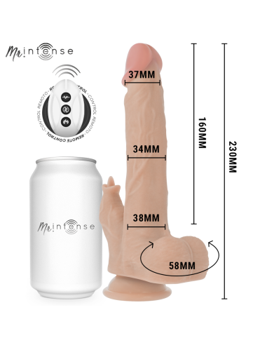 MR INTENSE - REDFORD REALÍSTICO MULTIFUNCIÓN CON VIBRACIÓN Y UP AND DOWN CONTROL REMOTO 23 CM -O- 3.5 CM 