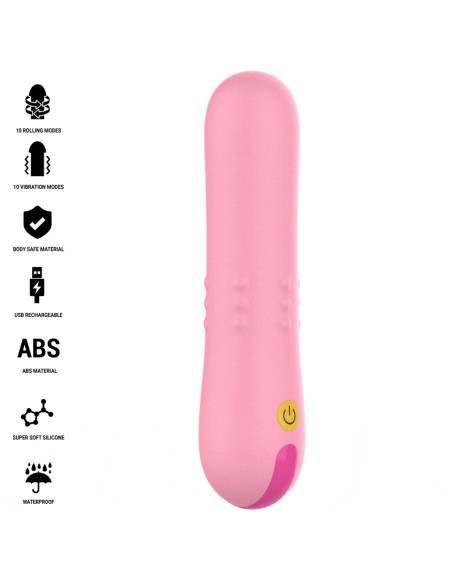 INTENSE - BARBARA VIBRADOR CON PERLAS GIRATORIAS 