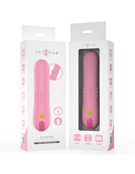INTENSE - BARBARA VIBRADOR CON PERLAS GIRATORIAS 